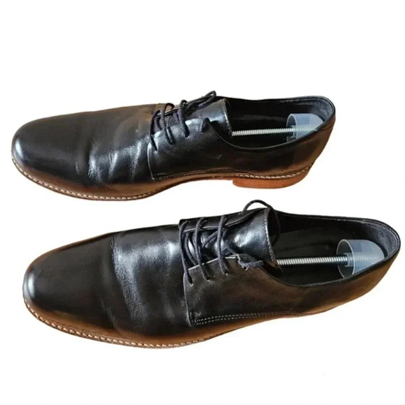 Airborn Argentinian Men's Formal Leather Black Shoes Size EU 45 US 12. - Picture 2 of 13